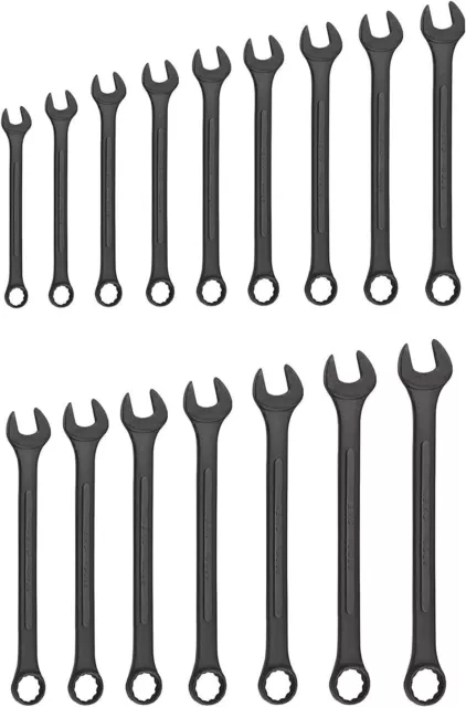 03575A Jumbo Combination Wrench Set | 16 Piece | MM | 6 mm to 32 mm | Raised Pan