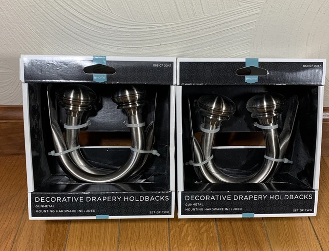 NIB New Drapery Curtain Holdbacks Tiebacks Set of 4 Target Home Decorative