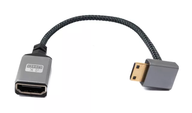 SYSTEM-S HDMI 1.4 Câble 20 CM 4K UHD 60 Hz Mini- Fiche Pour Standard Fiche