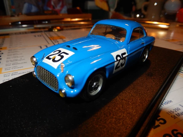 Coche miniatura Ferrari 166 1949 1/43 Art Model Spyder No.23 24h Le