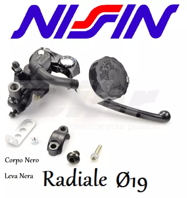 MCBR19FB Nissin Kit Pompa Freno D19 Nera Radiale Suzuki