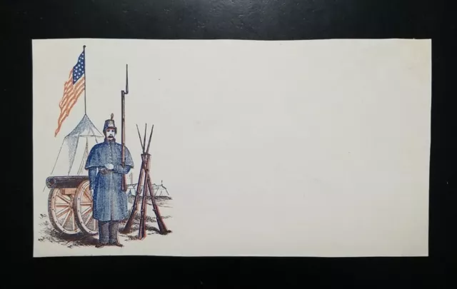 Us Stamps Unused Civil War Era Patriotic Cacheted Cover Front