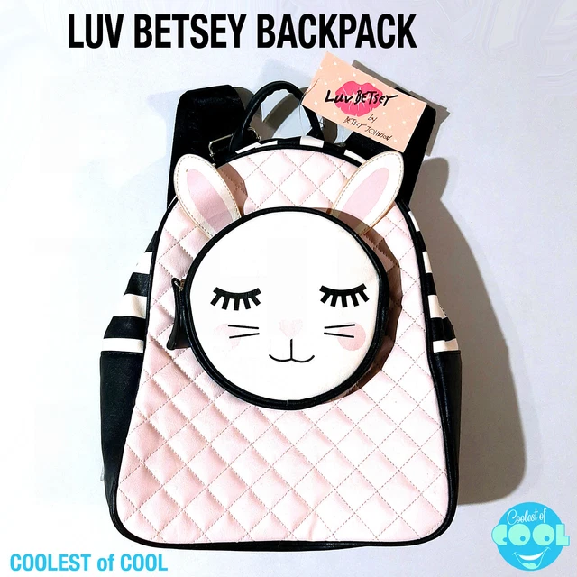 Y2K STYLE LUV Betsey by Betsey Johnson Pink Kitty Cat Face  display picture 3