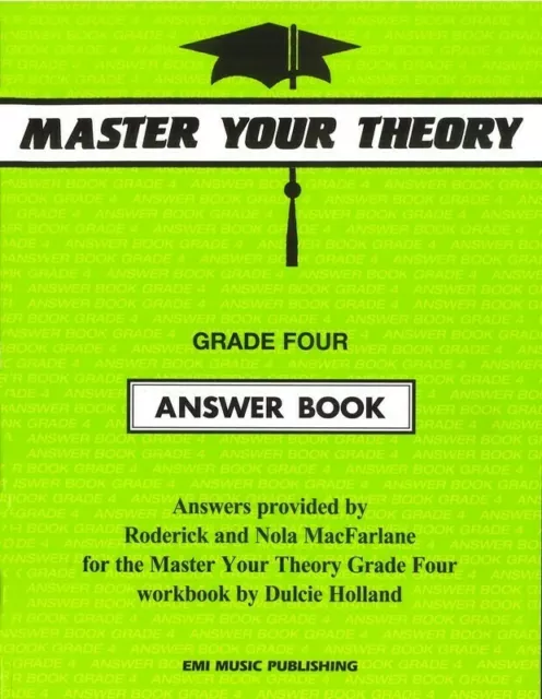 Master Your Theory Dulcie Holland Answer Book Grade 4-EMI Music Publishing