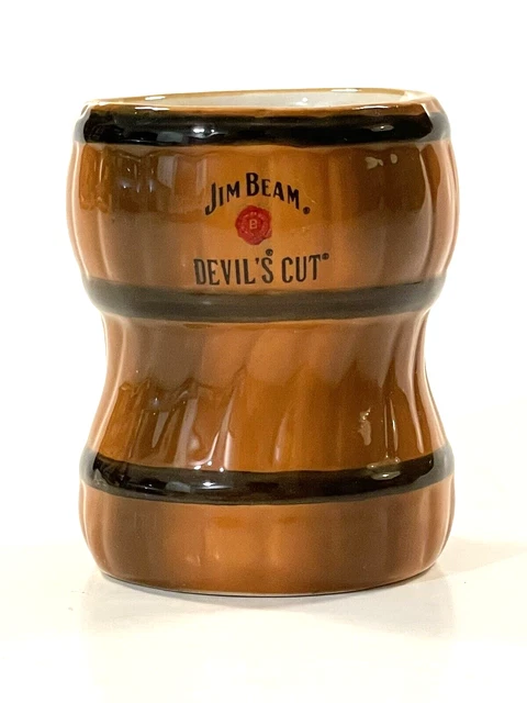 Jim Beam Devil's Cut Twisted Barrel Shape Shot Glass