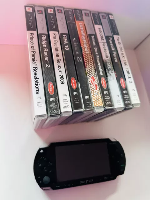 Lote Sony PSP 1000 Consola Portátil + 10 Juegos +Micro Sd 32gb - NeoGeo nintendo