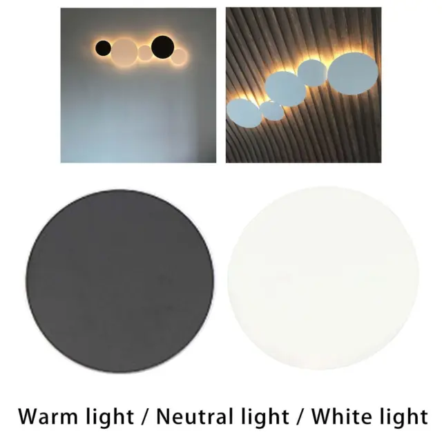 Applique murale nordique luminaire décoratif LED applique murale ronde 8W lampe