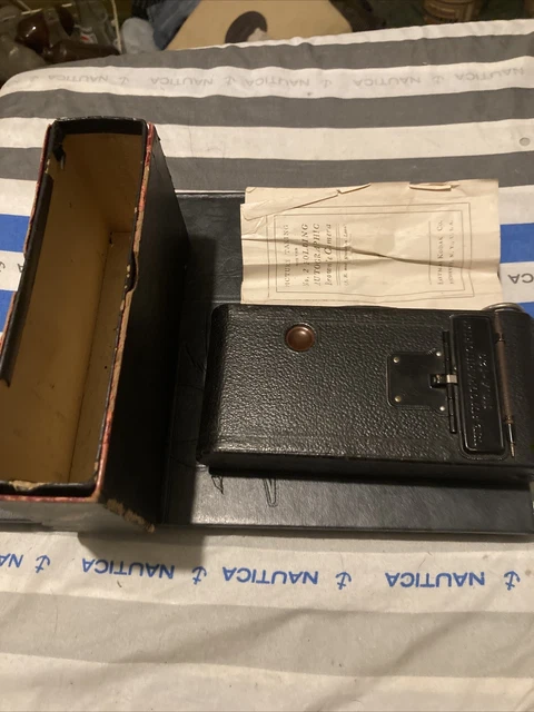 Vintage Kodak No 2 Folding Autographic Camera Ball Bearing Shutter No A-122