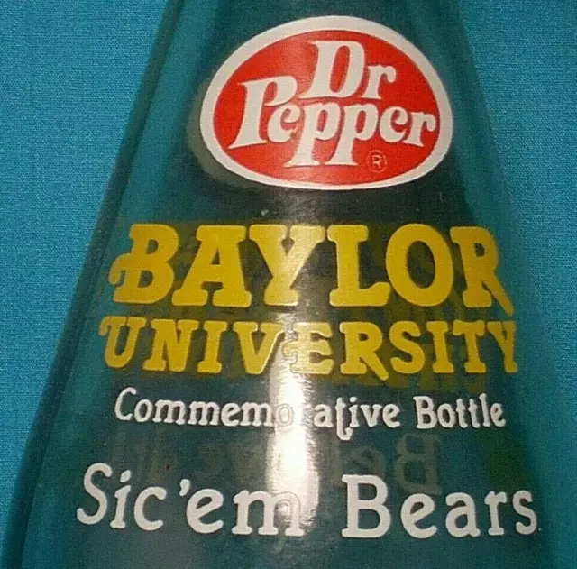 DR PEPPER 32 oz Bottle *** Baylor Bears *** 1980 Southwest Conference Champions