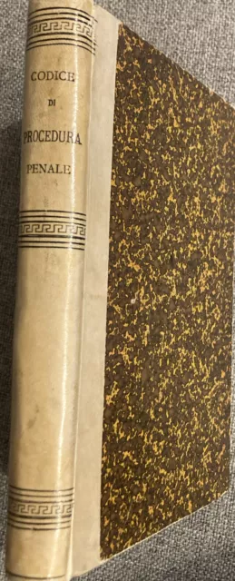 Codice di procedura penale del Regno d’Italia Roma 1886 Diritto Savoia 3