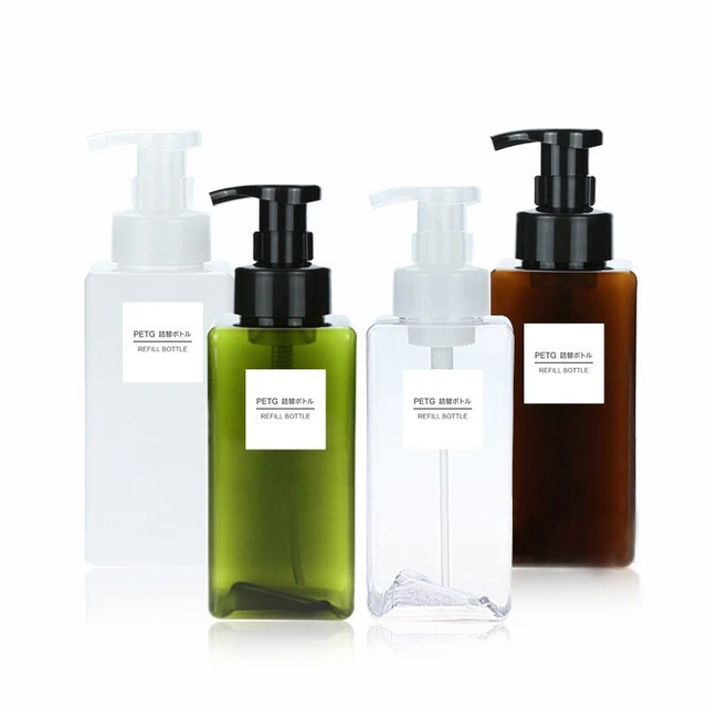 Bottiglia riutilizzabile 650 ml con testa di pompaggio resistente per shampoo sapone liquido e altro