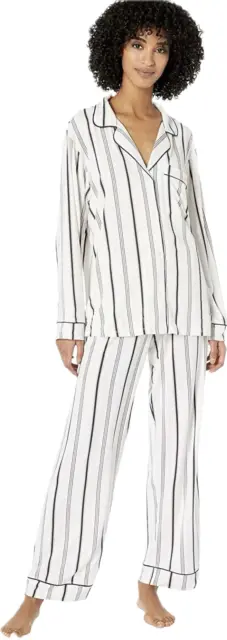 Eberjey Striped Sleep Chic Tuxedo Slim Women Gisele Pajama Set Size XL *NEW*