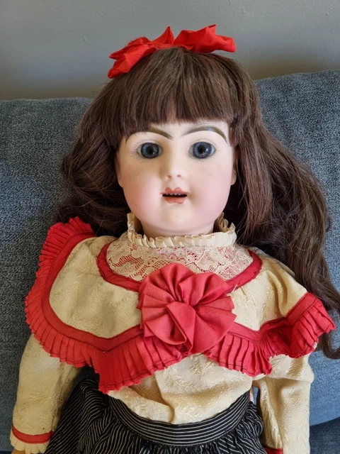 JOLIE POUPÉE ANCIENNE SFBJ 301 MARQUÉE TÊTE JUMEAU TAILLE 9 - Ht 54