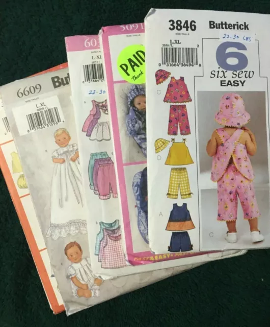 Butterick Patterns ~ All Pattern are Craft Patterns * ~ * ~ * ~ * ~ Listing 8855