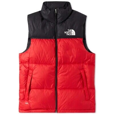 The North Face Men's 1996 Retro Nuptse 100% Nylon Vest Red Khaki S M L XL 2XL