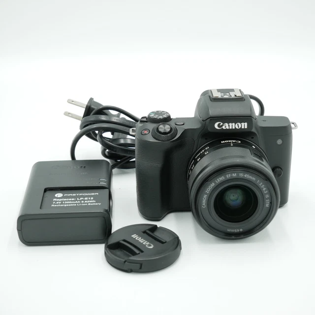 CANON EOS M50 Mark II Mirrorless Camera with 1545mm Lens (Black) 549.