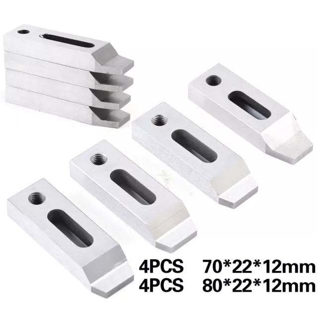 4X Wire EDM Fixture Board Stainless Jig Tool for Clamping&Leveling M8x1.25 Screw