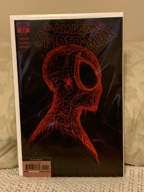 The Amazing Spider-Man #55 2nd print Variant Spencer Gleason Marvel Comics 2copy
