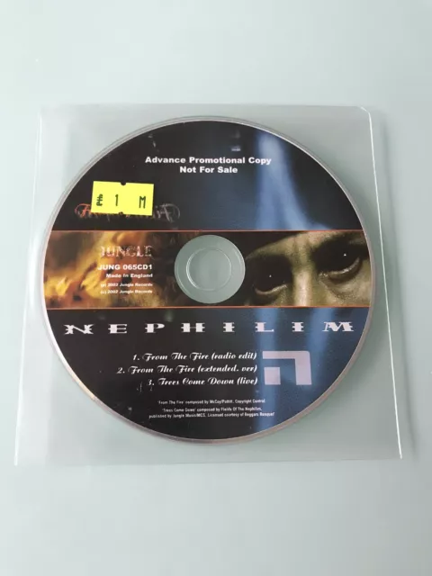 Fields of the Nephilim • 2002 From the Fire UK CD Advanced Promotional / Promo