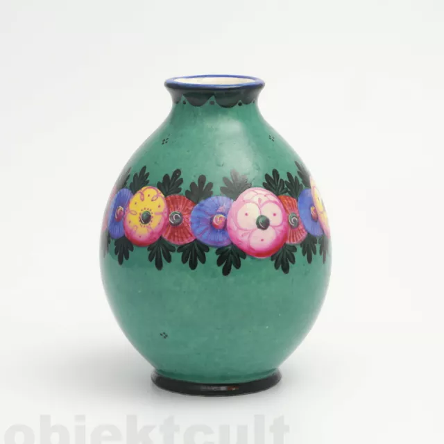 Wilhelm Kagel Keramik Vase Jugendstil um 1915 Garmisch Partenkirchen Art Nouveau 3