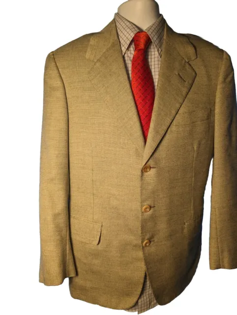 OXXFORD Clothes Cashmere 3Btn 42 R Silk Mens Jacket  $4295 Sport Coat Pristine