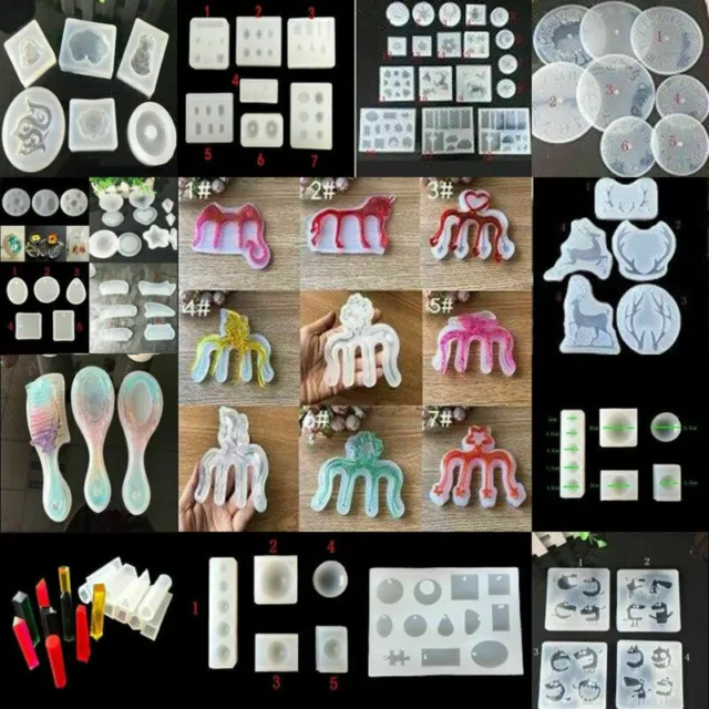 DIY Clear Silicone Mold Making Jewelry Pendant Resin Casting Mould Craft Tools