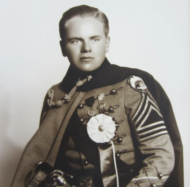 VINTAGE BOY MILITARY School Photo Uniform Medals Culver Military