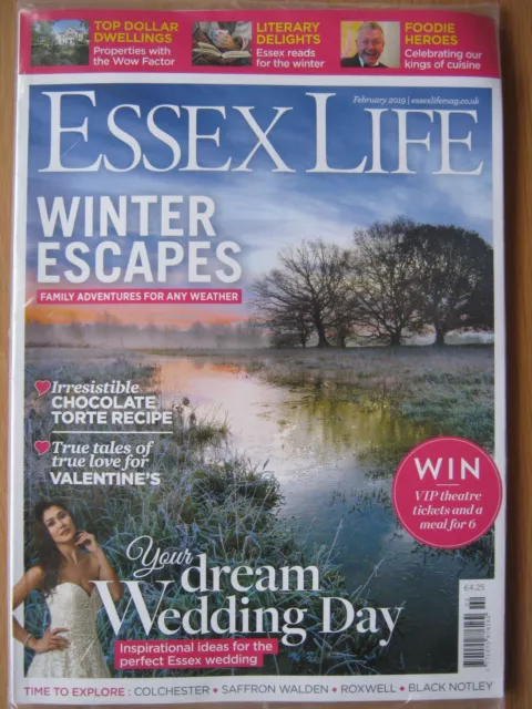 Essex Life magazine February 2019 Winter Escapes Dream Wedding Colchester