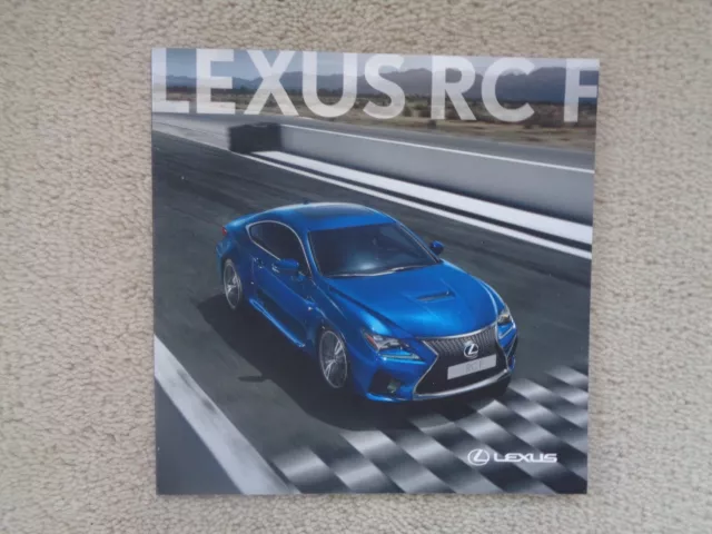 Lexus RCF - Brochure Pack - 2014 - Mint 2