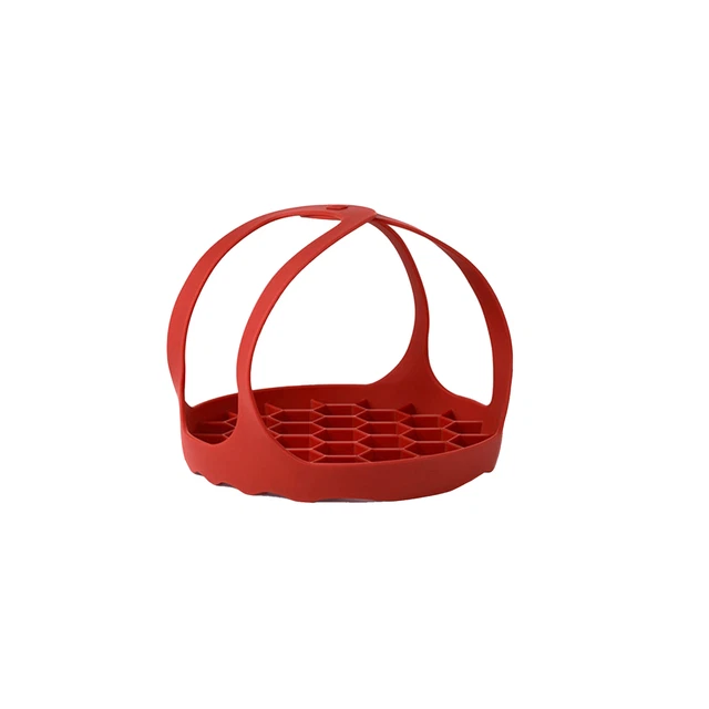 Cesta de vapor de silicona multiusos Trivet con asas