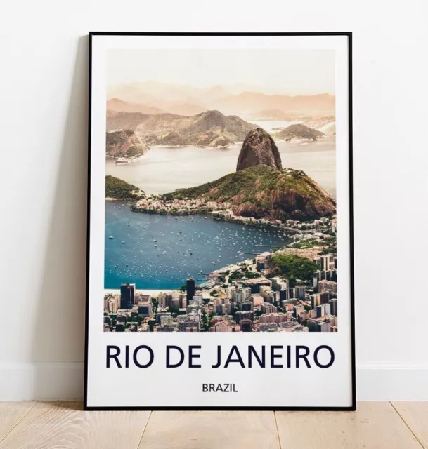 Rio de Janeiro Travel Poster Art Print Photo