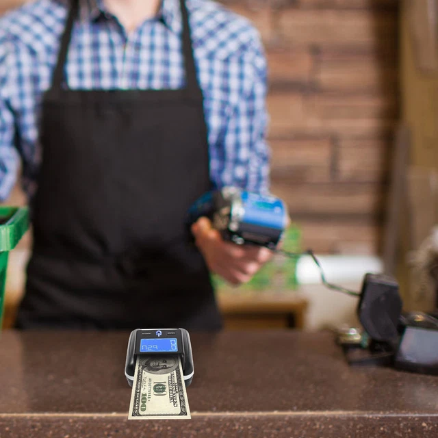 Portable Counterfeit Cash Bill Currency Money Detector Accurate Identification