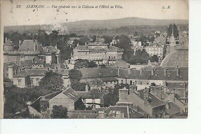 Cpa-61-1919-Alençon-Vue Generale Vers Le Chateau Et L'hotel De Ville-