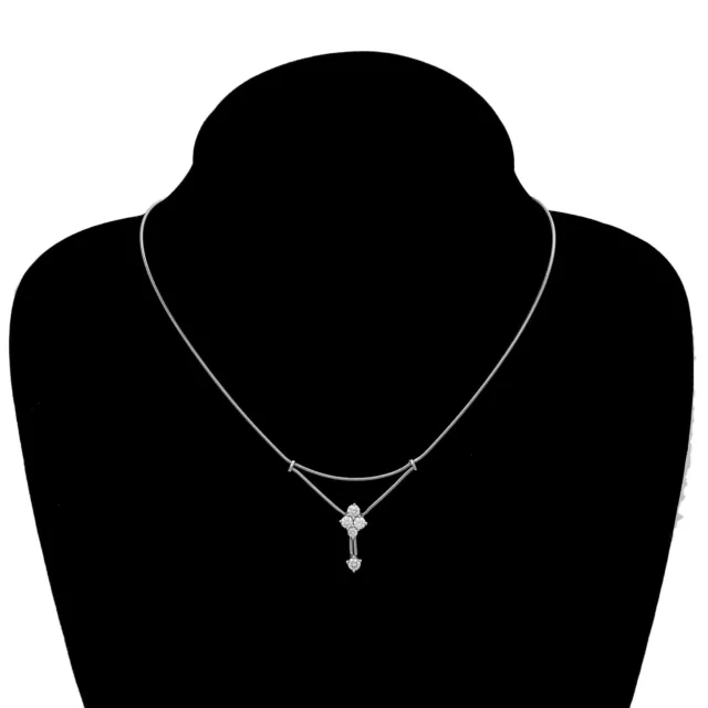 Jose Hess 18k White Gold & High Quality Diamond Necklace 16 Inch Birks / Mayors Jose Hess 18k White Gold & High Quality Diamond Necklace 16 Inch Birks / Mayors