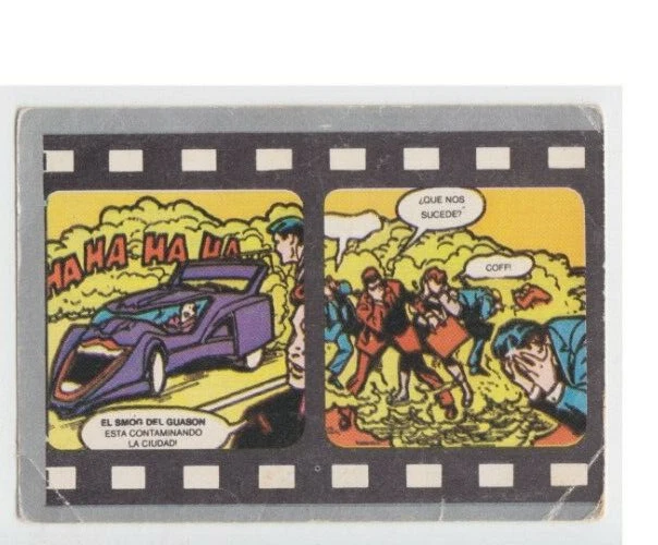 The Joker Mobile -  Vintage Cromy Trading Sticker Very Rare Argentina 1985