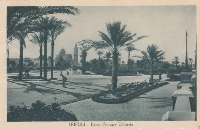 $CL/ Africa orientale -(Libia) -Tripoli - Parco Principe Umberto -Viaggiata 1936