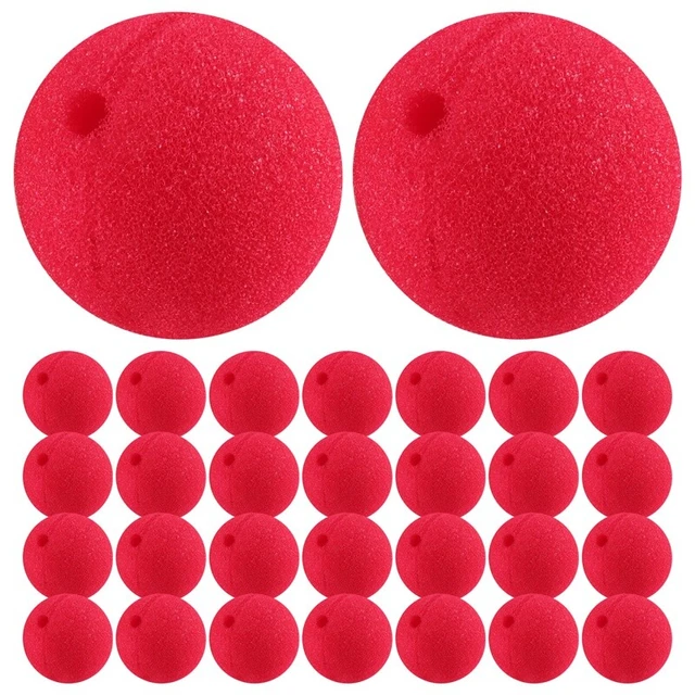 30 PEZZI 2X2 Naso Cosplay Rosso Clown per Festa Halloween CostumeM B1O9