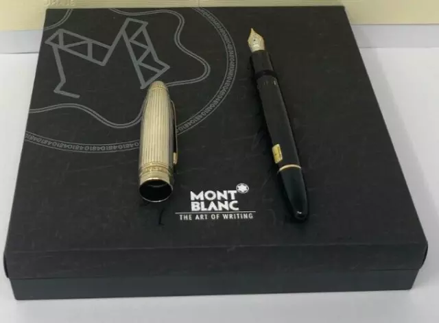 Montblanc Meisterstuck Solitaire Doué Argent 146 Legrand stilografica16660 Nib F