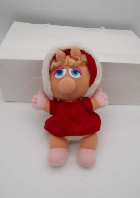 Baby Miss Piggy Plush Stuffed Animal Muppet Jim Henson Vintage McDonalds 1987 H