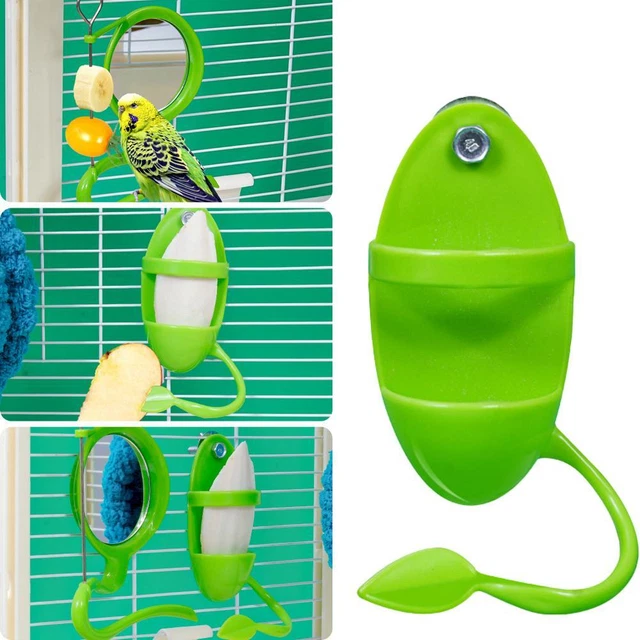 Bol Anti-déversement Pour Oiseaux - Amovible, Fixation Sécurisée - Pour Perroquets, Conures, Calopsittes, Perruches