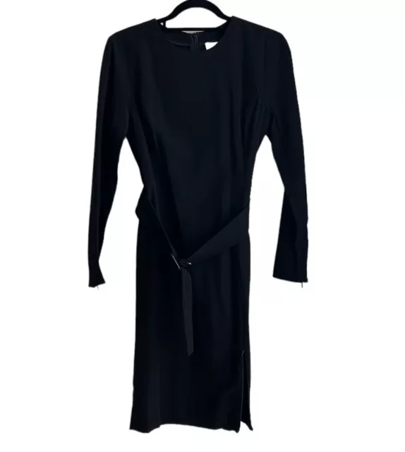 3.1 Phillip Lim Belted Long Sleeve Dress with Slit