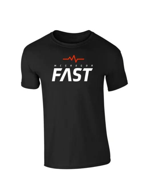 McGregor Fast T-Shirt Black Sizes S M L XL 2XL