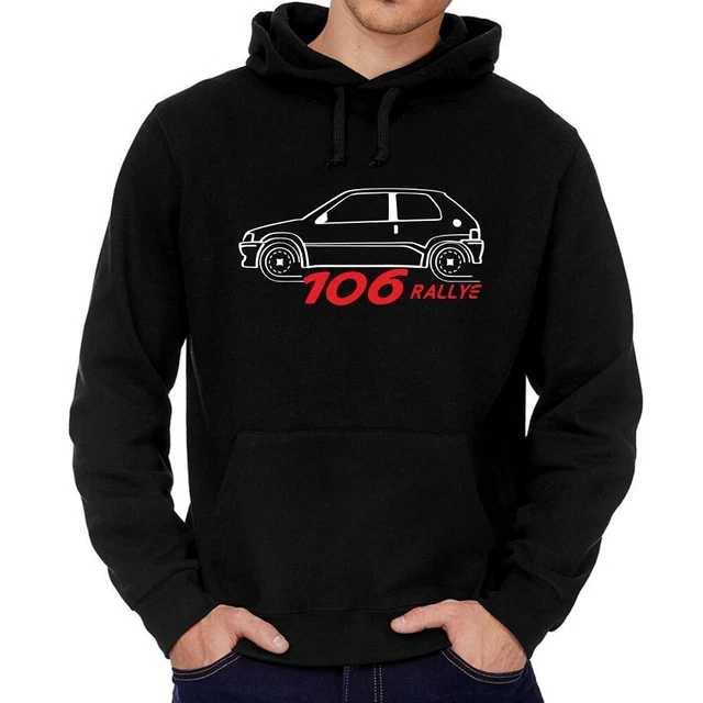 Felpa con cappuccio Rally auto da corsa sport circuito pista motor race WRC