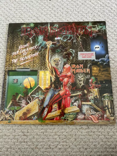 IRON MAIDEN : Bring your Daughter to Slaughter 12" (1991) Vinyl Record & Poster