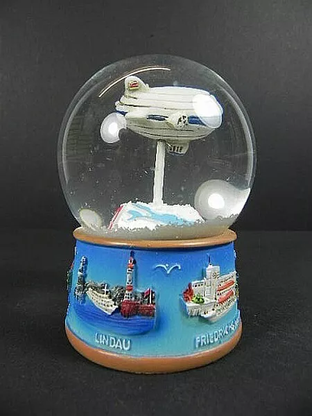 Palla di Neve Lago di Costanza Zeppelin Snowglobe Germania Lindau Mainau