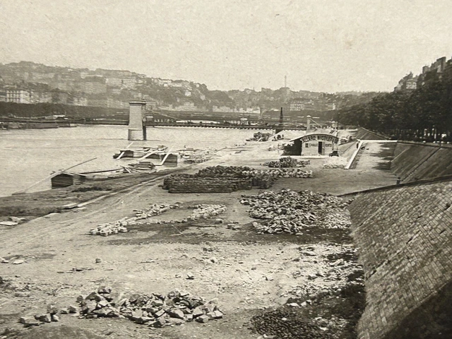 Tirage Albuminé Original Vintage - Vue Du Donjon Du Château De Chambéry, France (circa 1880)