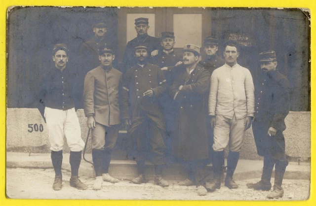 cpa Allemagne MÜNSINGEN Carte Photo PRISONNIERS MILITAIRES SOLDATS Guerre 1914