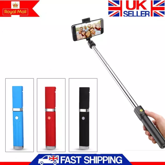 New Extendable Monopod Selfie Stick with Bluetooth For Smart Mobile Phone Camera