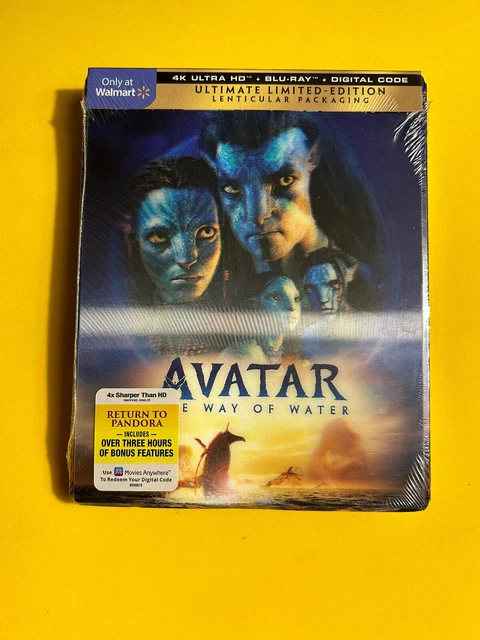 AVATAR WAY OF water (4k Ultra + Blu-Ray +Digital) Walmart Exclusive