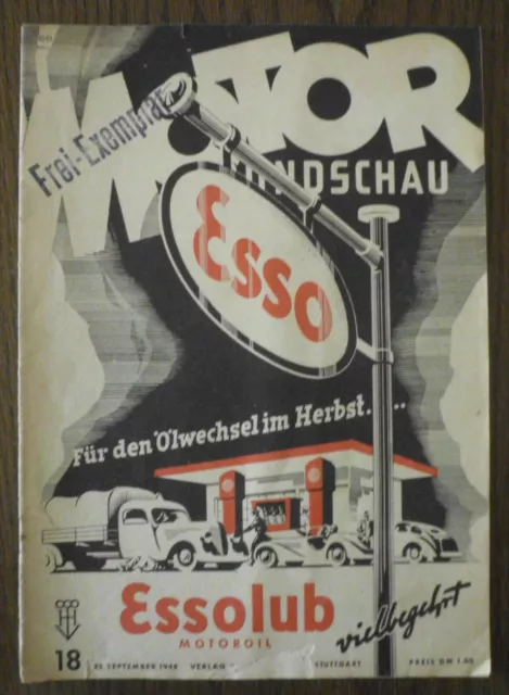 MOTOR RUNDSCHAU Heft 18, 25.September 1948